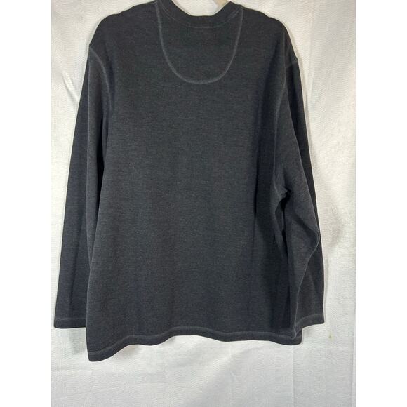 Vintage Eddie Bauer Sweater Pullover XL V Neck Cotton blend Gray classic casual - Picture 7 of 8